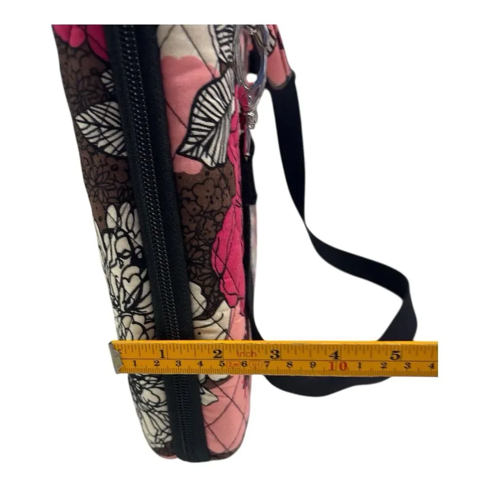 Vera Bradley MOCHA ROUGE LAPTOP PORTFOLIO Computer Hard Case Travel Work School